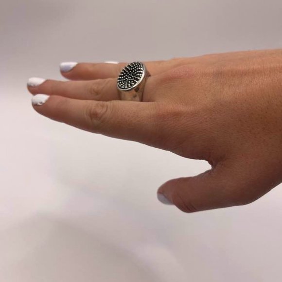 Michael Dawkins - designer wave ring - silver - men or women - size 10 - Picture 2 of 15